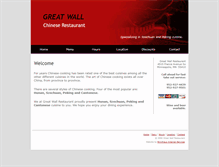 Tablet Screenshot of greatwallrestaurant.us